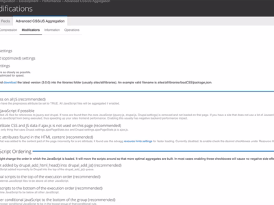 Advanced aggregation bundler screenshot.
