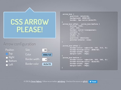 CSS Arrow Please screenshot.