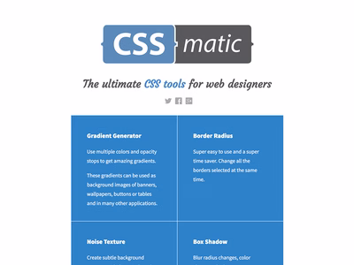 CSSmatic screenshot.