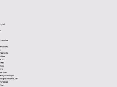 An example file structure for a Drupal 8 theme.