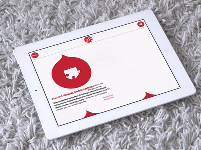 Some overlapping occurring on an iPad viewing a website.