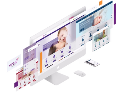 A visual breakdown of the shared component library for the Virtus Health websites.