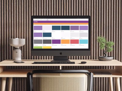 The Virtus Health pattern lab shown on an iMac.