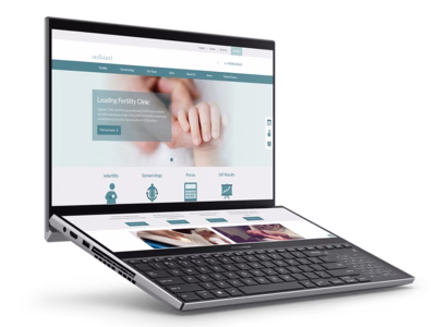 The Virtus Health Aagaard website shown on a zenbook.