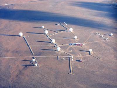 Aerial view of Svalbard Satellite Station in 2011.