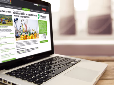 Traffi: Company Website Case Study page on an Apple MacBook.