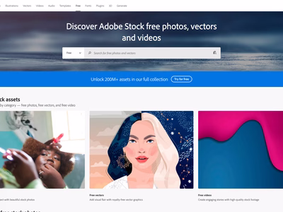 Adobe Stock FREE website screenshot.