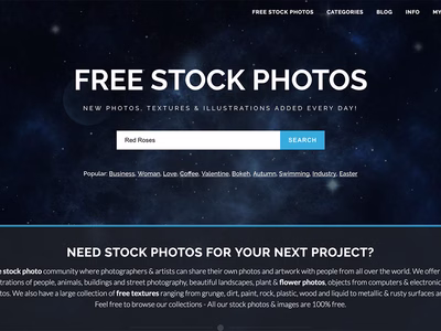 Stockvault screenshot.