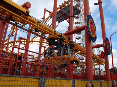 A ride at the Wurstelprater amusement park.