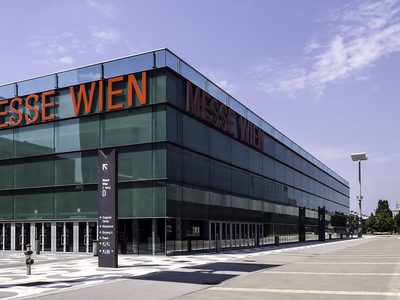 The Messe Wien Exhibition Congress Center.