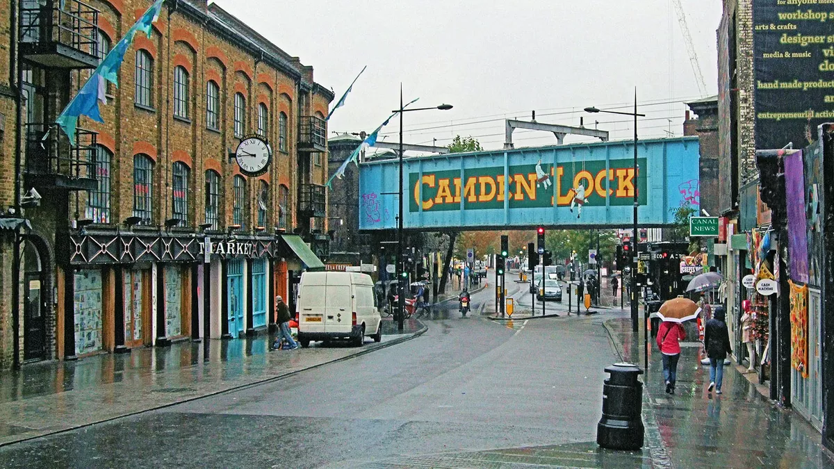 The famous Camden Lock bridge.