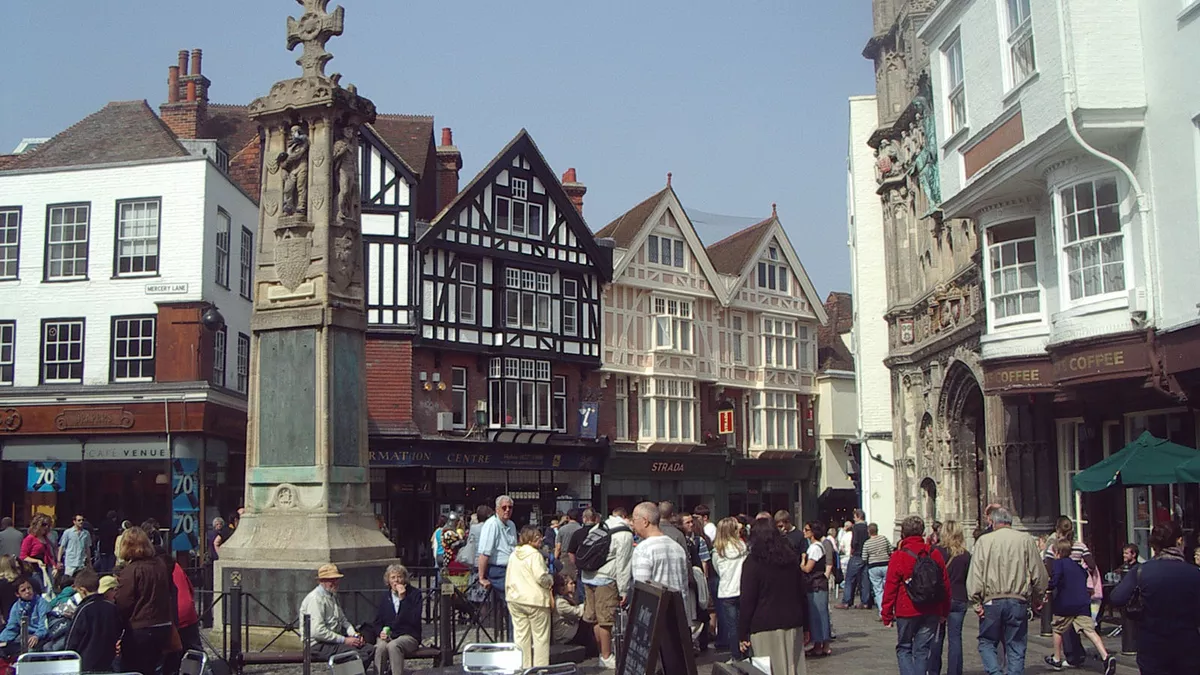 Canterbury city centre.