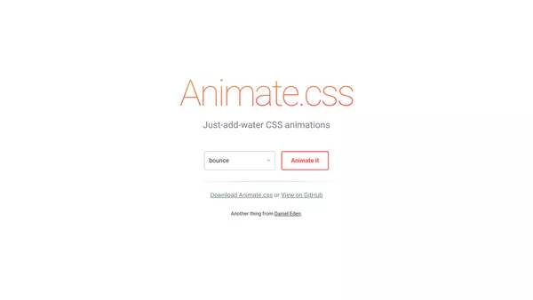 Animate.css screenshot.