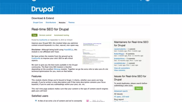 YoastSEO integration screenshot.