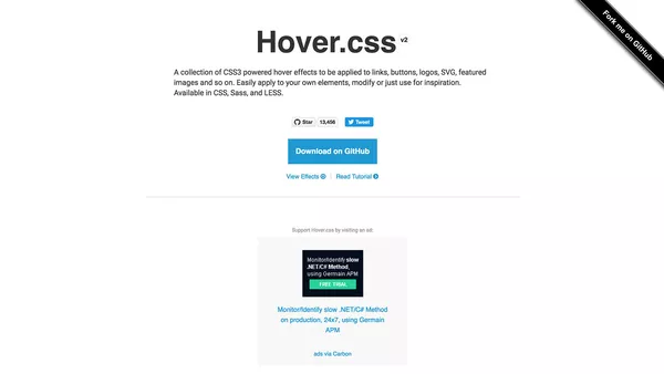 Hover.css screenshot.