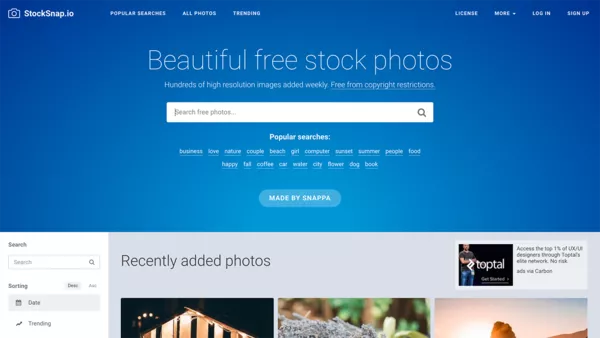 Stock Snap screenshot.