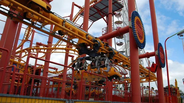 A ride at the Wurstelprater amusement park.