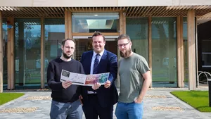 Left to right: Barry Fisher, Stephen Brownlie, Darren Fisher.