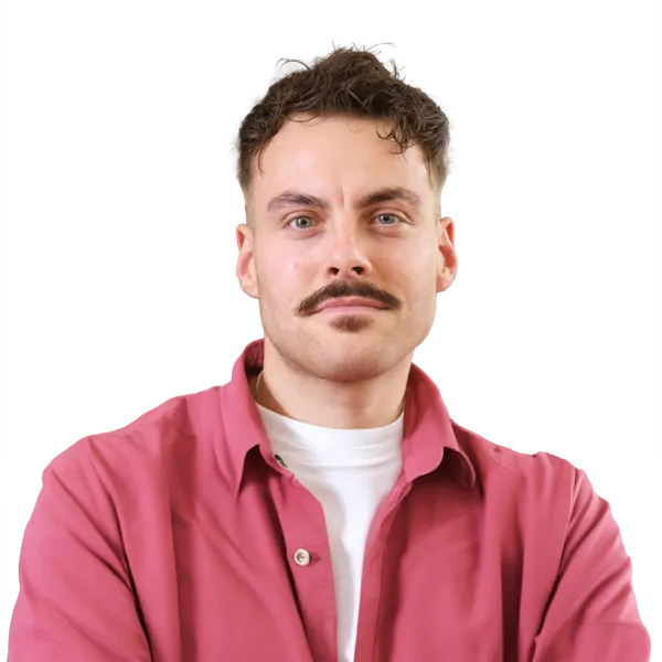 Adam Keywood, Business Development Manager & UX Consultant at Pivale - A man with dark hair, blue eyes and a moustache.